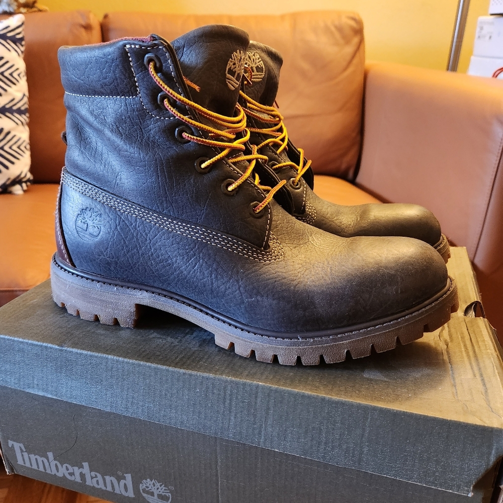 Timberland leather boots men size 10